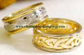Celtic Claddagh wedding rings